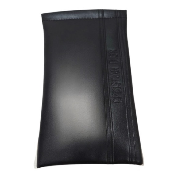 Christian Dior Black Leather sunglasses case - Picture 2 of 3